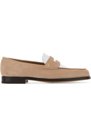 JOHN LOBB Skin Pink Suede Lopez Loafers