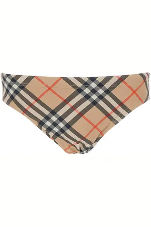 Burberry Speedo With Check Motif In Polyamide Man