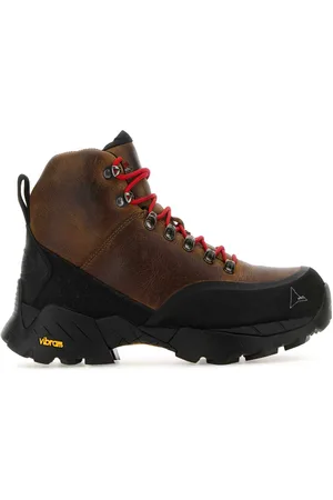 ROA Brown Leather Andreas Ankle Boots