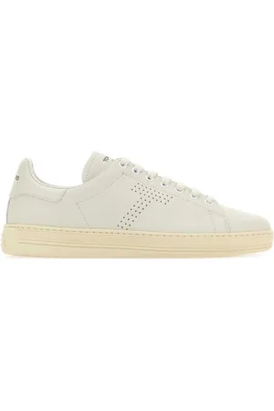 Tom Ford White Leather Warwick Sneakers
