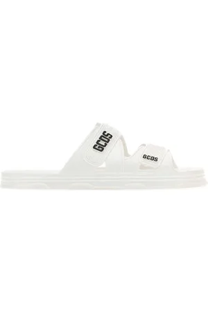 GCDS White Rubber Slippers