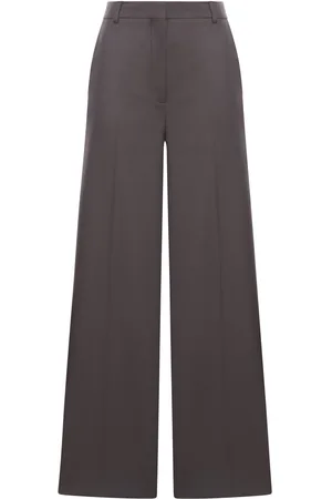 Stella McCartney Chocolate Flannel Wide-leg Pant