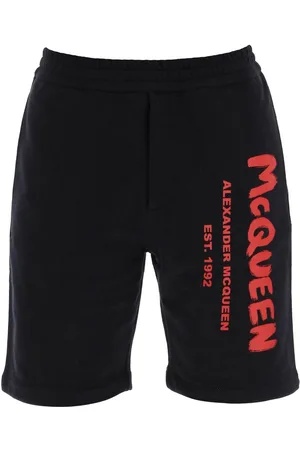 Alexander McQueen Graffiti-logo Printed Sweatshorts