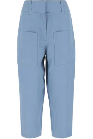 Stella McCartney Light-blue Viscose Blend Culotte Pant