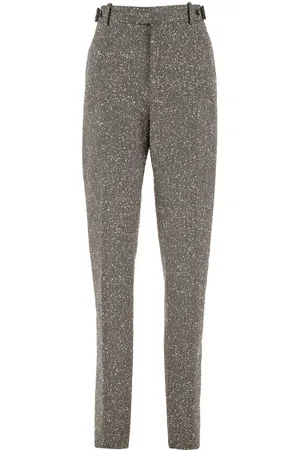 Bottega Veneta Embroidered Stretch Viscose Blend Pant