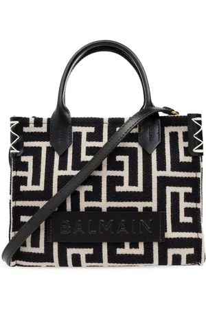 Balmain B Army Monogram Jacquard Small Tote Bag