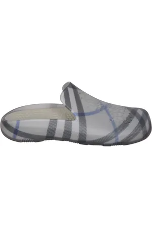 Burberry Blue/ Check Clog Shoes