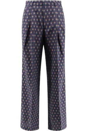 Etro Embroidered Wool Blend Pant
