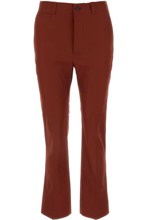 Saint Laurent Tiziano Red Cotton Pant