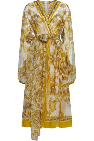 Dolce & Gabbana Abito Chiffon St Maiolica