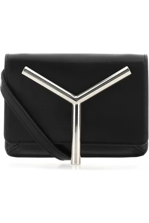 Y / PROJECT Black Leather Mini Crossbody Bag