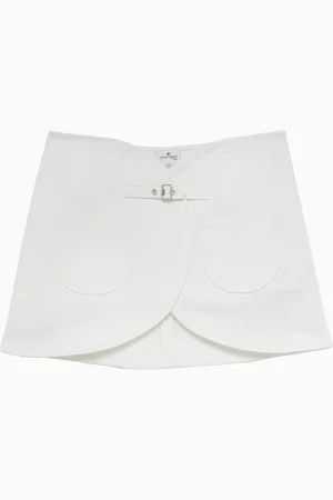 Courrèges Ellipse Denim Mini Skirt