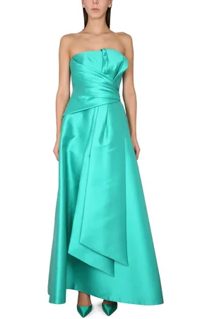 Alberta Ferretti Mikado Bustier Dress