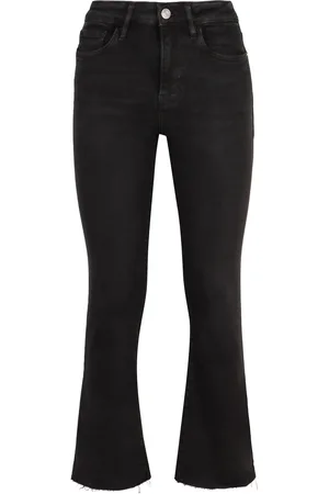 Frame Le Crop Mini Boot Raw Fray Jeans