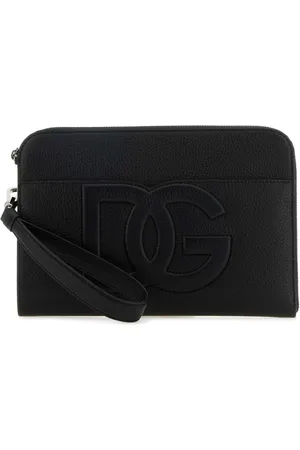 Dolce & Gabbana Black Leather Pouch