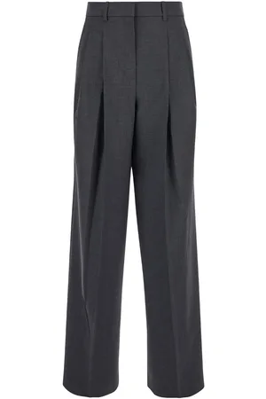 THEORY High-waist Pants With Pences In Stretch Wool Woman