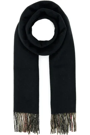 Burberry Black Cashmere Reversible Scarf