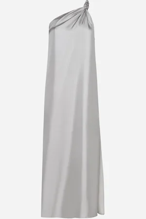 Loulou Studio Adela One-shoulder Silk Dress