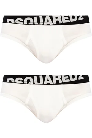 Dsquared2 Two Pack Logo Waistband Briefs