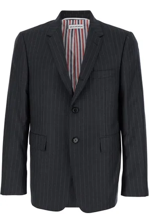 Thom Browne Pinstripe Single-breasted Jacket In Wool Man