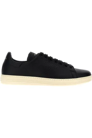 Tom Ford Logo Leather Sneakers