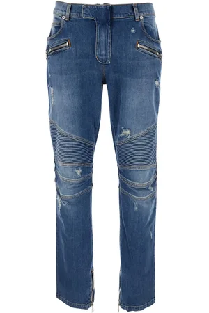 Balmain Biker Denim Pants