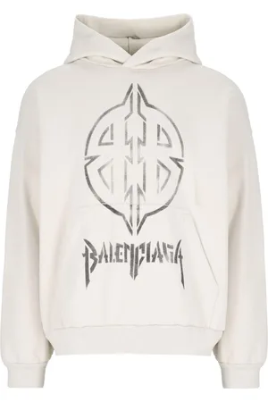 Balenciaga Metal Bb Stencil Logo Hoodie