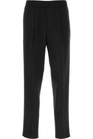 Ermenegildo Zegna Black Stretch Polyester Blend Joggers