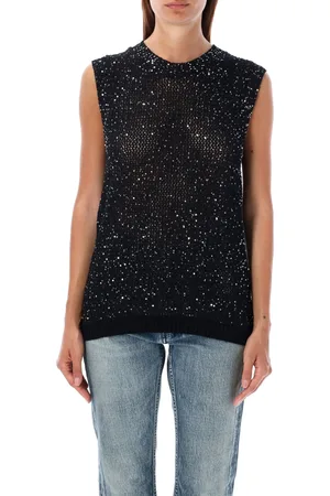 Golden Goose Knit Tank Top Sequin