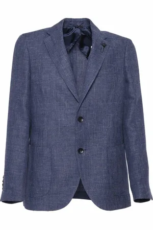 LARDINI Blue Single-breasted Jacket