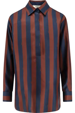Fendi Pequin Shirt In Silk
