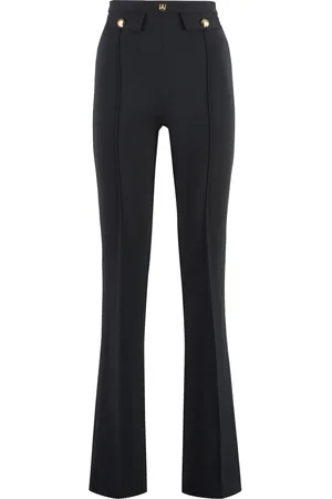 Elisabetta Franchi Crepe Wide-leg Trousers