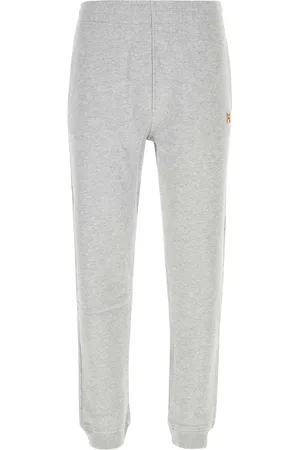 Maison Kitsuné Melange Light Grey Cotton Joggers