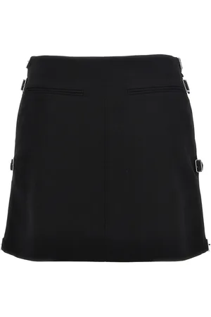Courrèges Multi Sangle Wool Mini Skirt