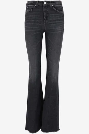Pinko Stratch Cotton Blend Flared Jeans