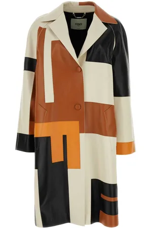 Fendi Multicolor Nappa Leather Overcoat