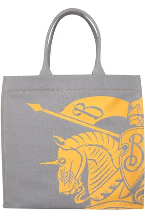 Burberry Ml Ekd Canvas Bag In Ochre And