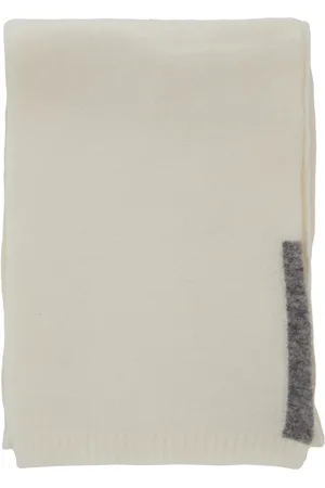 SEMICOUTURE Scarf With Contrasting Detail In Wool Woman