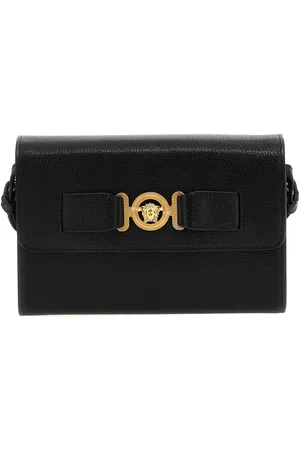 VERSACE Medusa Biggie Leather Crossbody Bag