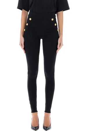 Balmain Knit Leggings With 6 Buttons
