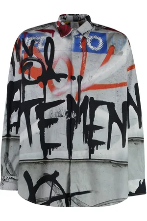 Vetements Printed Cotton Shirt