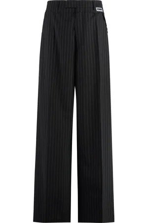 Vetements Pinstriped Wool Trousers