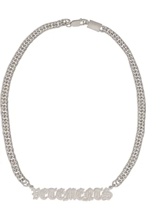 Vetements Gothic Logo Charms Necklace