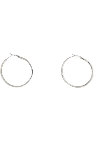 Vetements Logo Hoop Earrings