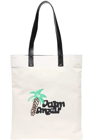 Palm Angels Cotton Canvas Shopping Bag