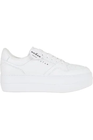 Hogan White Leather Sneakers