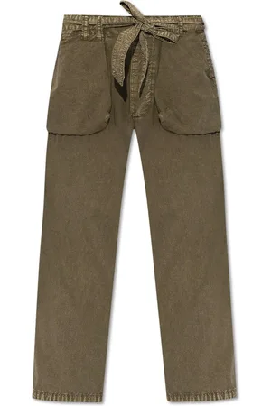 R13 High-waist Belted Cargo Trousers Pants