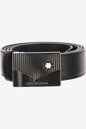 Montblanc Leather Belt With Emblem