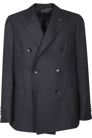 LARDINI Double-breasted Wool Jacket In