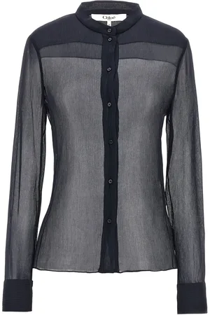 Chloé Pleated Silk Shirt